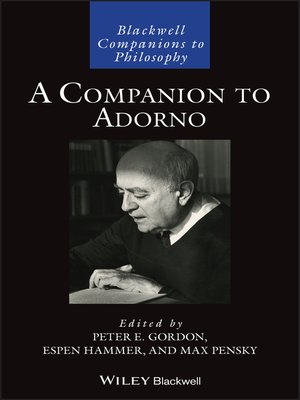 cover image of A Companion to Adorno